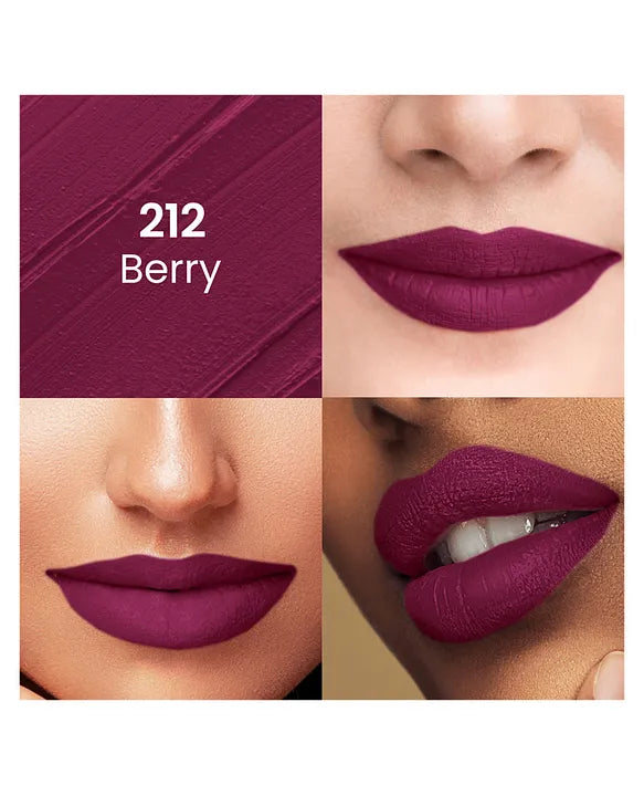 Swiss Beauty Pure Matte Lipstick 3.8gm ( 212 Berry )