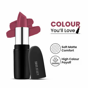 Swiss Beauty Pure Matte Lipstick 3.8gm (211 Magic Maroon)
