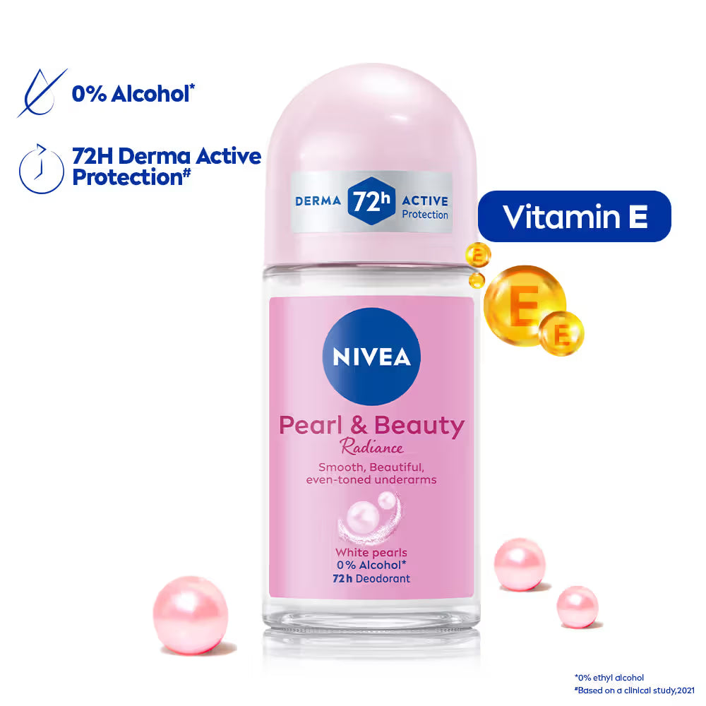 Nivea Pearl & Beauty Roll-On Deodorant for Women (25 ml)