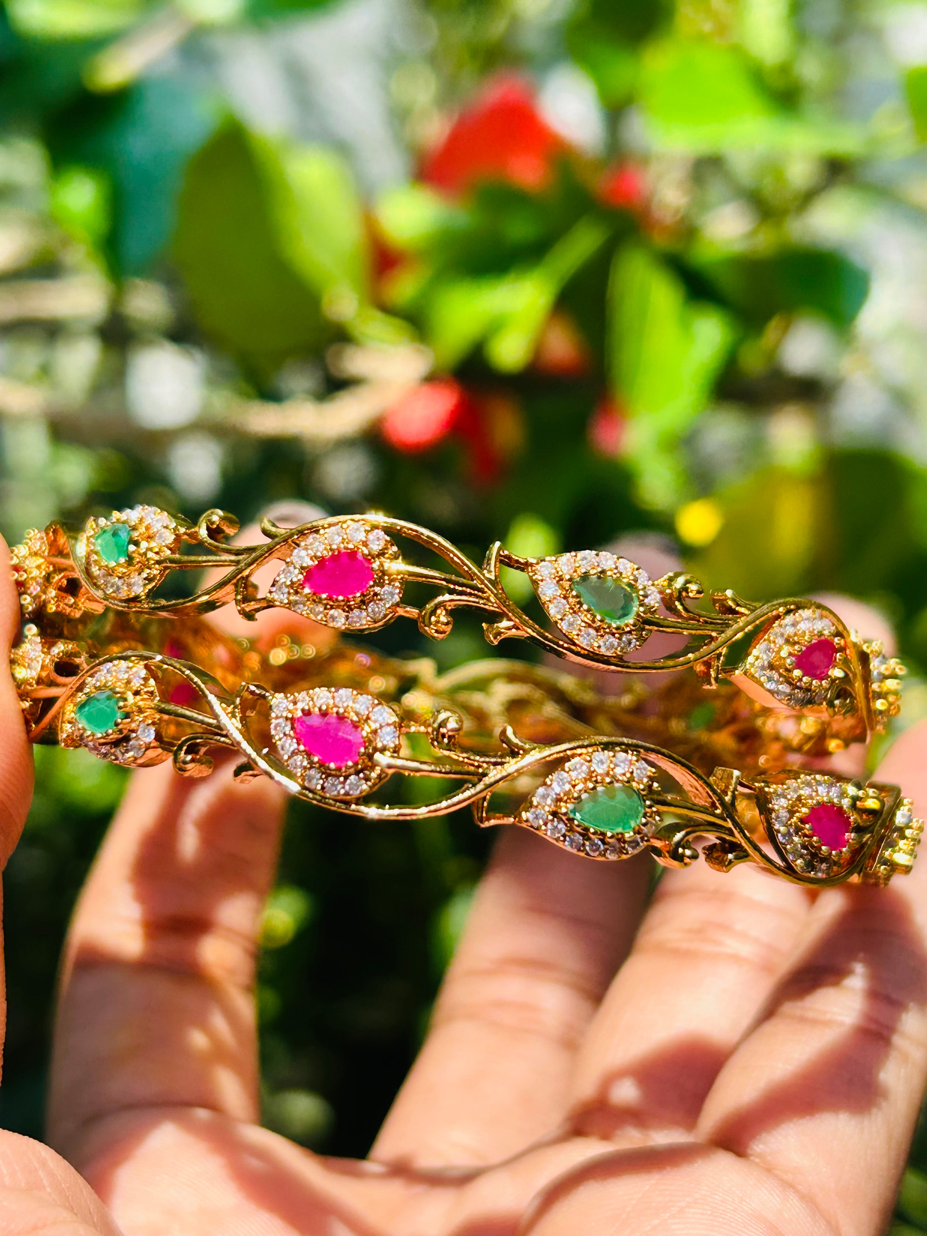 AB001- Leaf Bangles