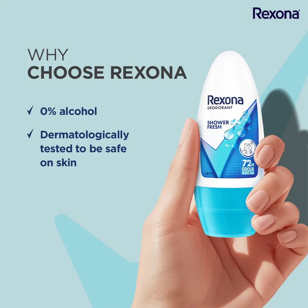 Rexona-Rollon Underarm Roll-On Deodorant For Women - Shower Fresh ( 50 ml )
