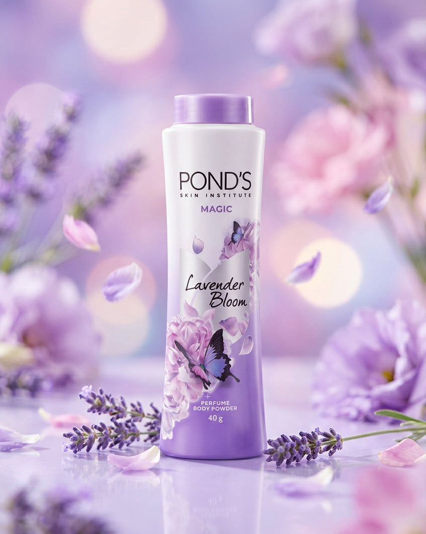 Pond's Magic Lavender Bloom Perfume Powder 40 g Bottle