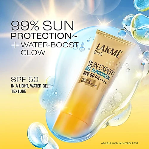 Lakme 9To5 Sun Expert Gel Sunscreen - SPF 50 PA++++ ( 18g )