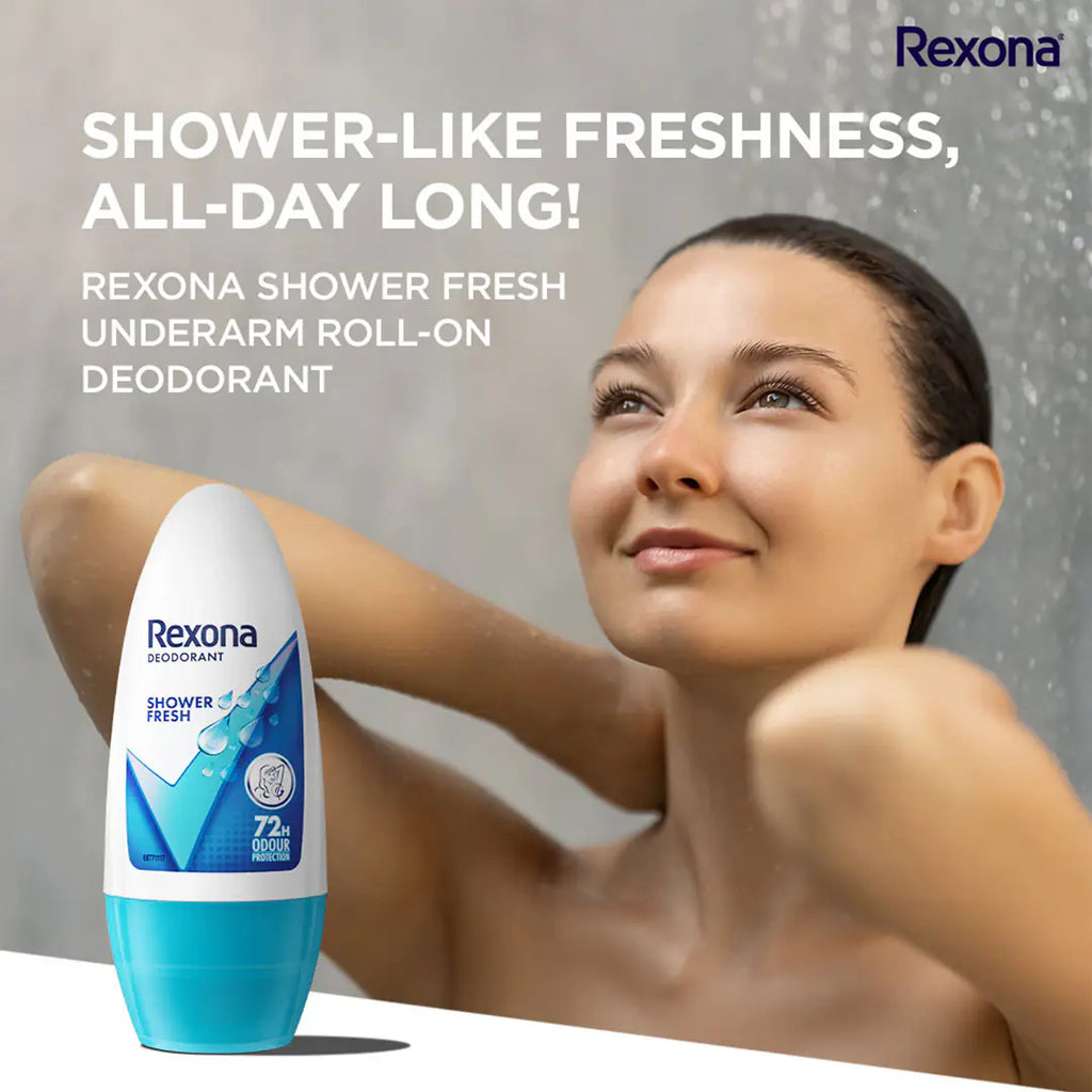 Rexona-Rollon Underarm Roll-On Deodorant For Women - Shower Fresh ( 50 ml )