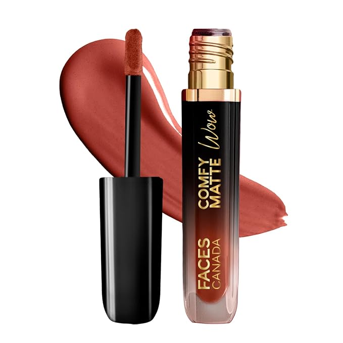 FACES CANADA Comfy Matte Wow Liquid Lipstick 3.8ml (08 Nude Nectar)