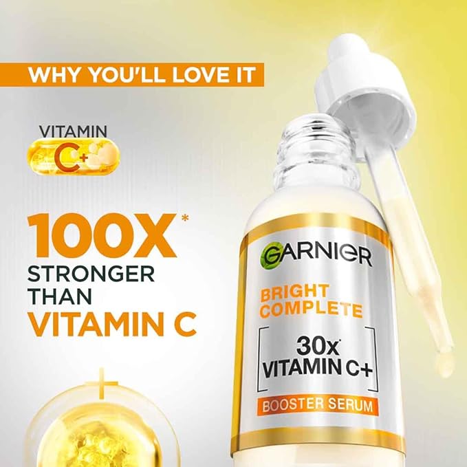 Garnier Vitamin C + Face Serum for Skin Brightening & Anti-Dark Spots ( 15ml )
