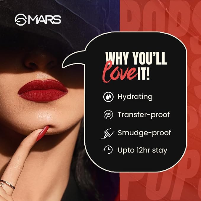 MARS Popstar Liquid Mousse Lipstick 6ml (07 Dancing Diva)