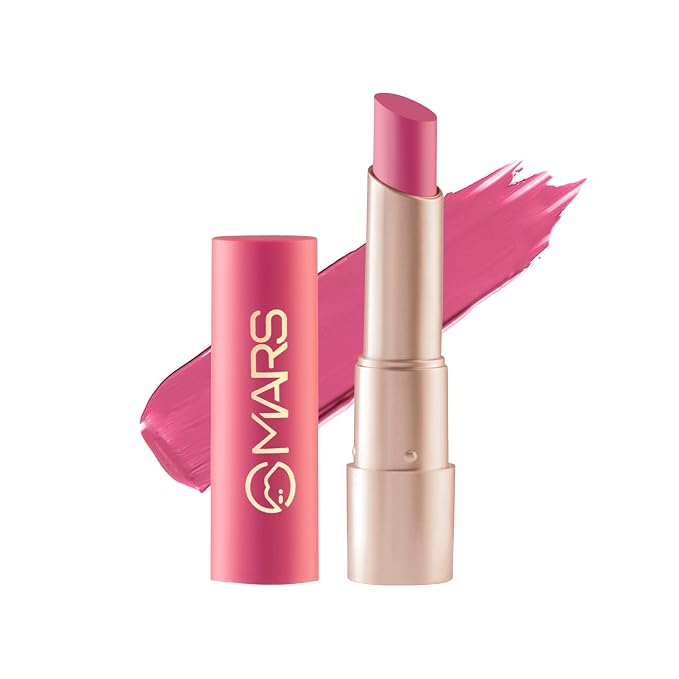 MARS Creamy Matte Lipstick 3.2gm (18 Gulabi Garba)