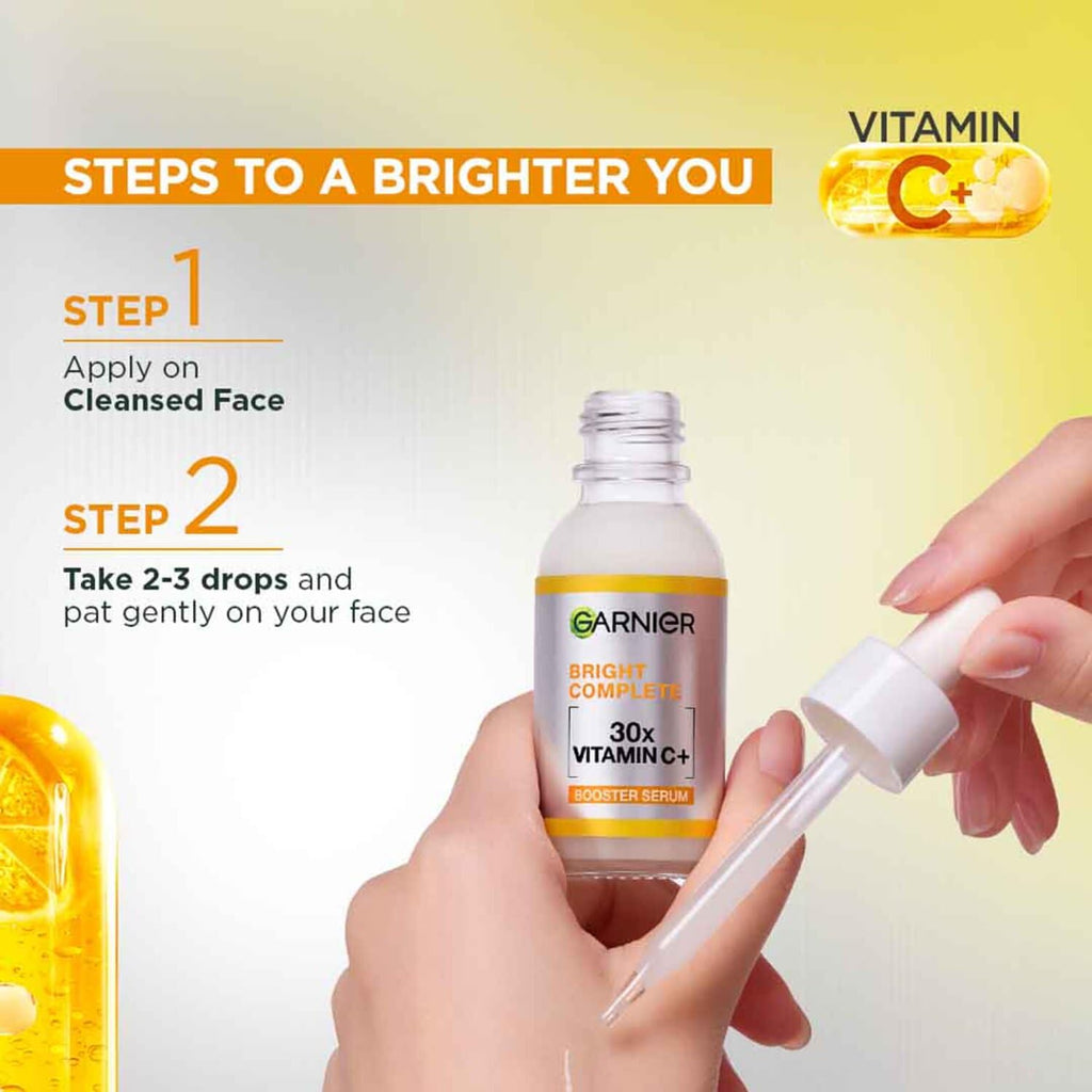 Garnier Vitamin C + Face Serum for Skin Brightening & Anti-Dark Spots ( 15ml )