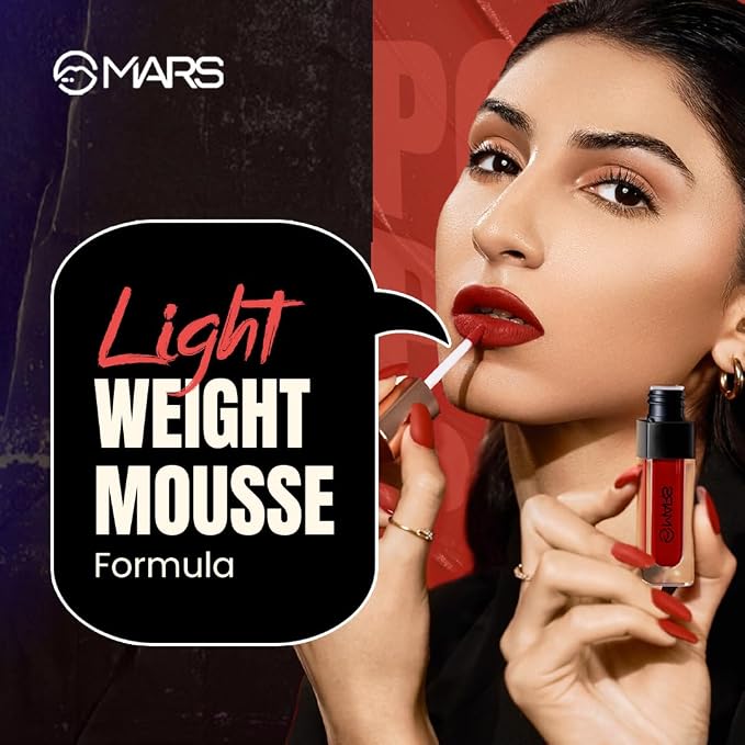 MARS Popstar Liquid Mousse Lipstick 6ml (07 Dancing Diva)