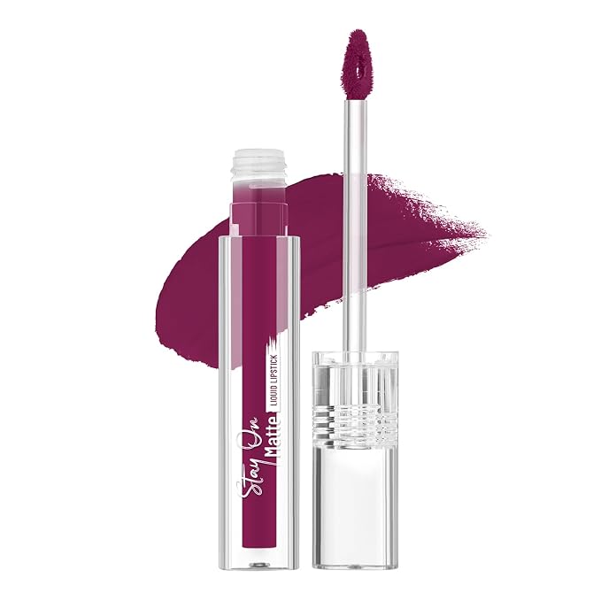 Swiss Beauty Stay All Day Liquid Lipstick 24 Hour Stay Transfer-Proof - 18 Rich Berry