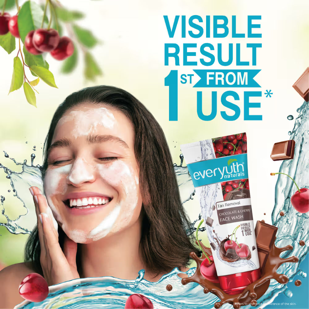 Everyuth Naturals Choco Cherry Tan Removal Face Wash ( 50g )