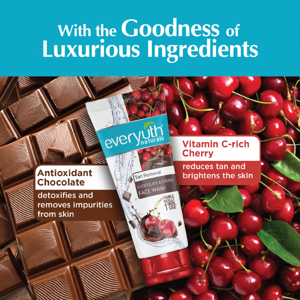 Everyuth Naturals Choco Cherry Tan Removal Face Wash ( 50g )