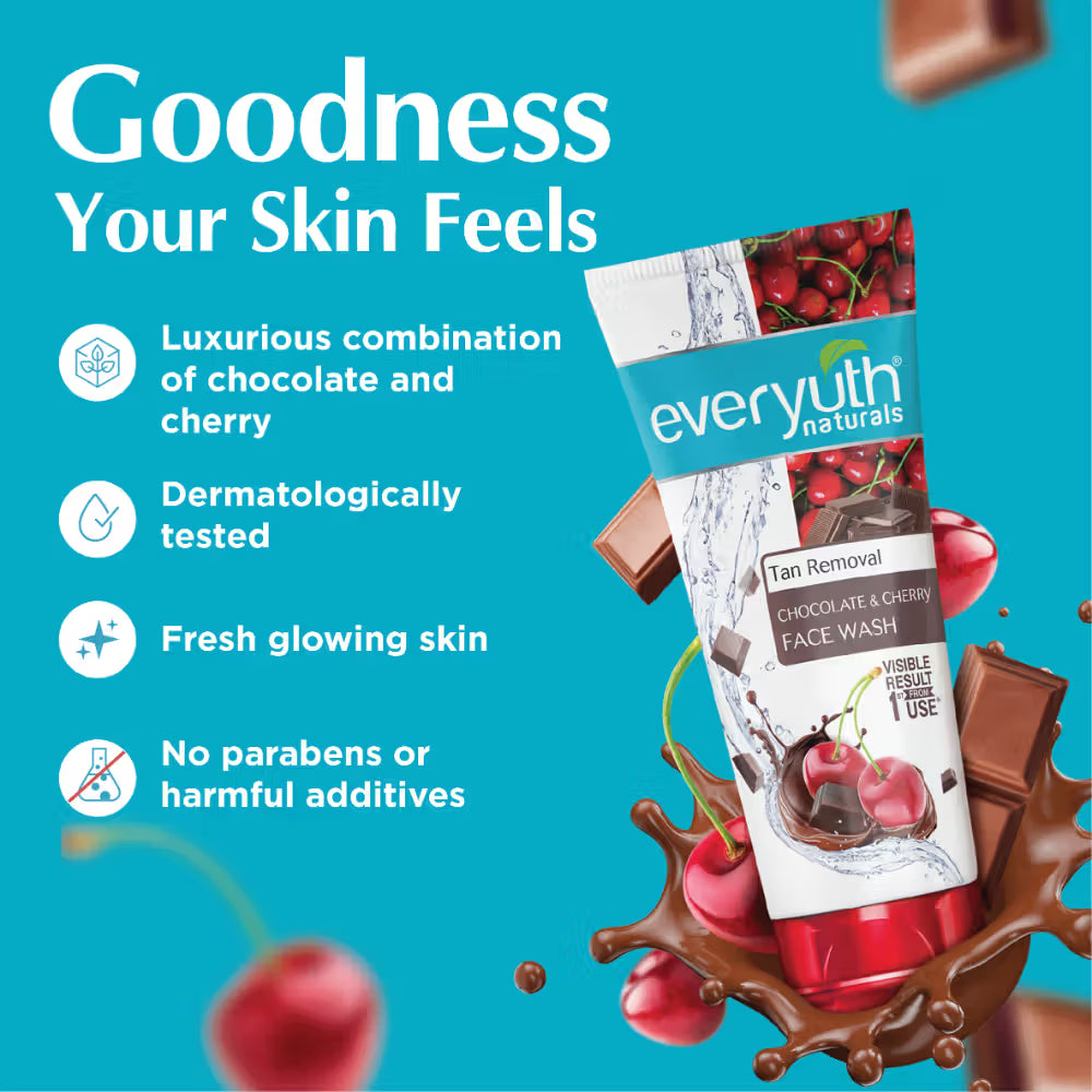 Everyuth Naturals Choco Cherry Tan Removal Face Wash ( 50g )