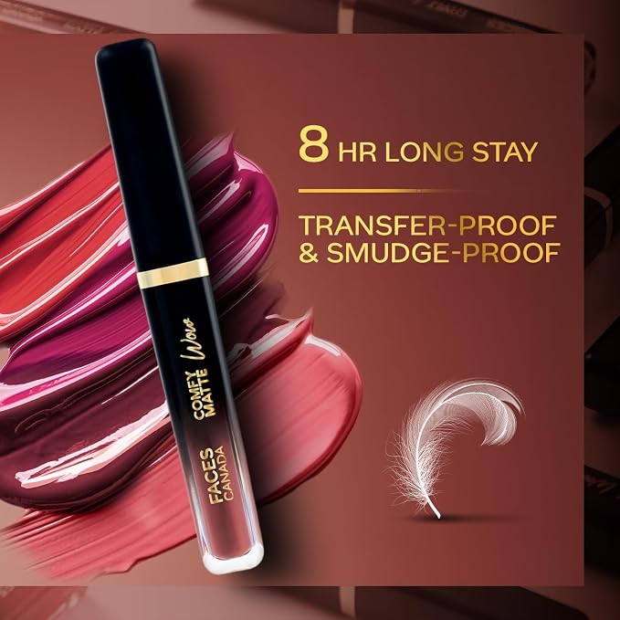 FACES CANADA Comfy Matte Wow Liquid Lipstick 3.8ml (07 Cocoa Crush)