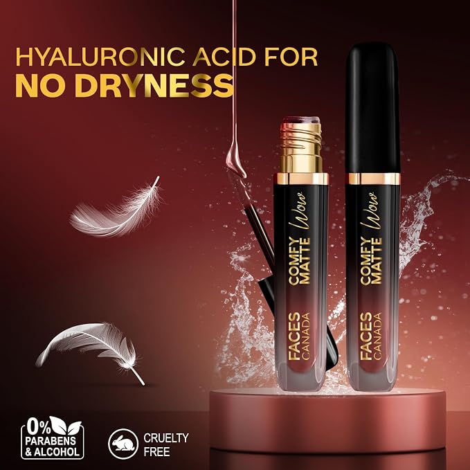 FACES CANADA Comfy Matte Wow Liquid Lipstick 3.8ml (07 Cocoa Crush)