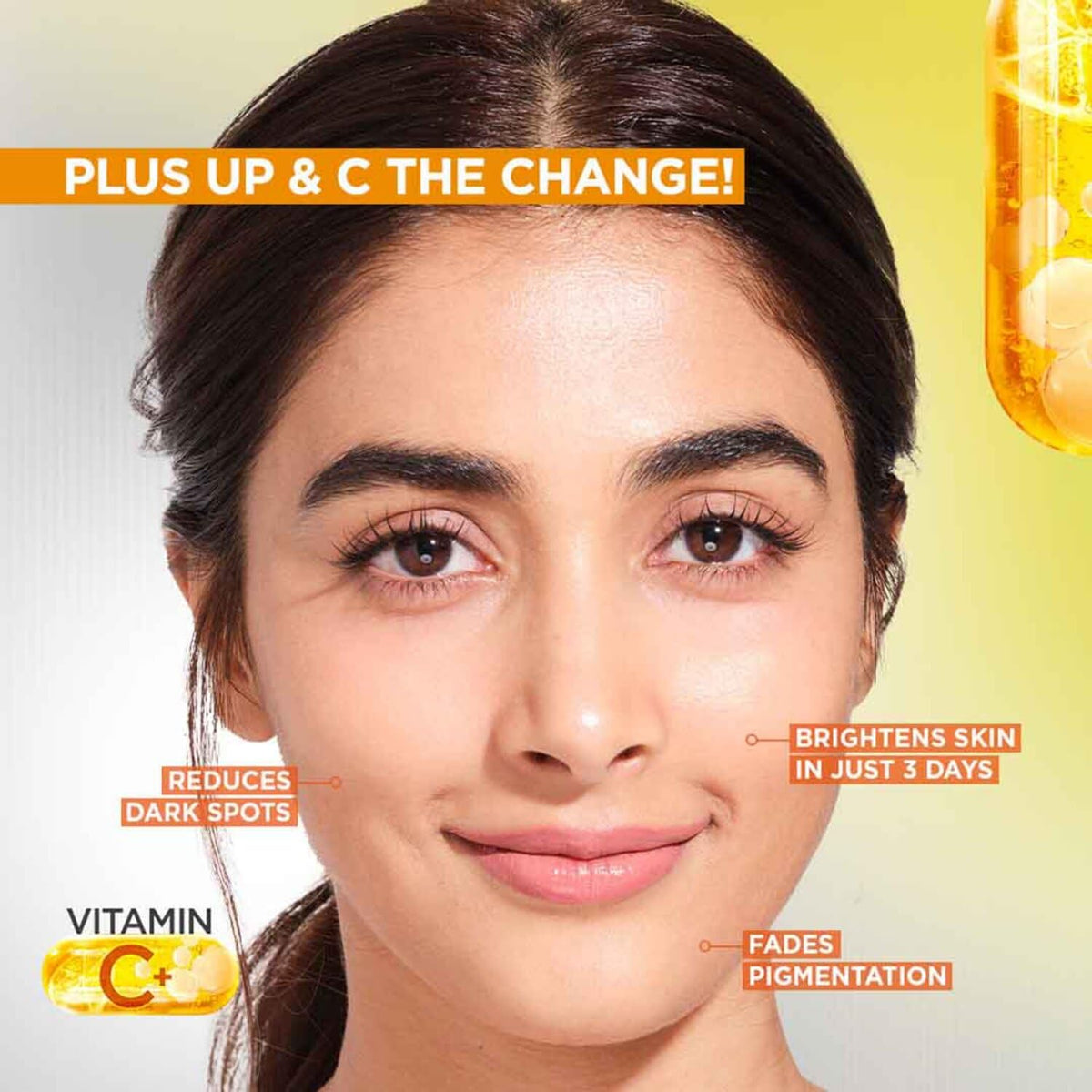 Garnier Vitamin C + Face Serum for Skin Brightening & Anti-Dark Spots ( 15ml )