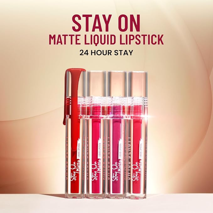 Swiss Beauty Stay All Day Liquid Lipstick 24 Hour Stay Transfer-Proof - 18 Rich Berry