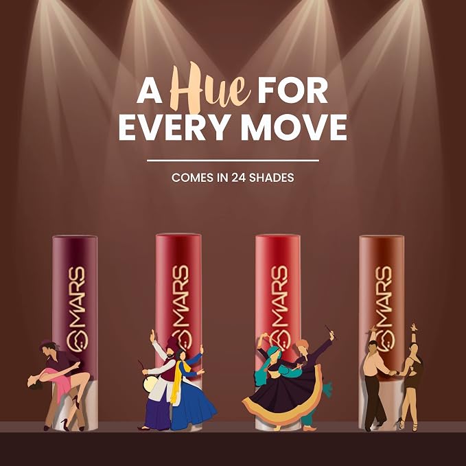 MARS Creamy Matte Lipstick 3.2gm (23 Rock n Roll)
