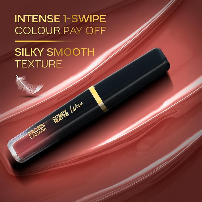 FACES CANADA Comfy Matte Wow Liquid Lipstick 3.8ml (08 Nude Nectar)