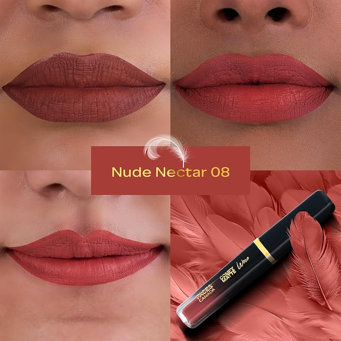 FACES CANADA Comfy Matte Wow Liquid Lipstick 3.8ml (08 Nude Nectar)