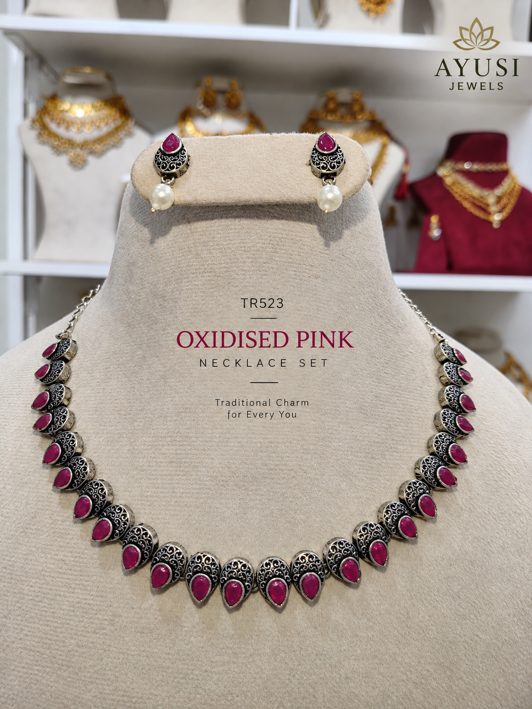 TR523- OXIDISED PINK