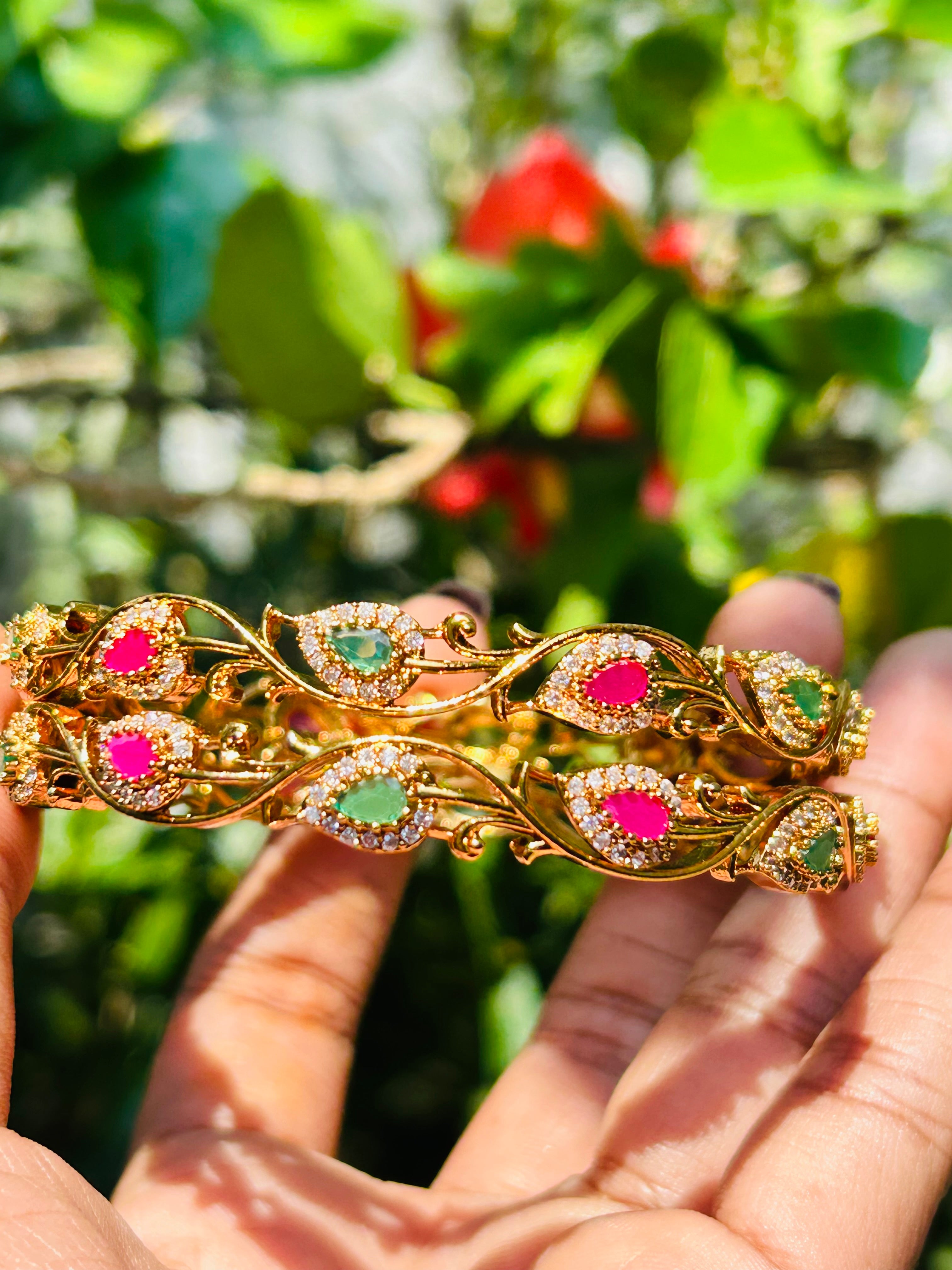 AB001- Leaf Bangles