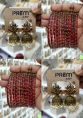Maroon Royal Jhumka Combo