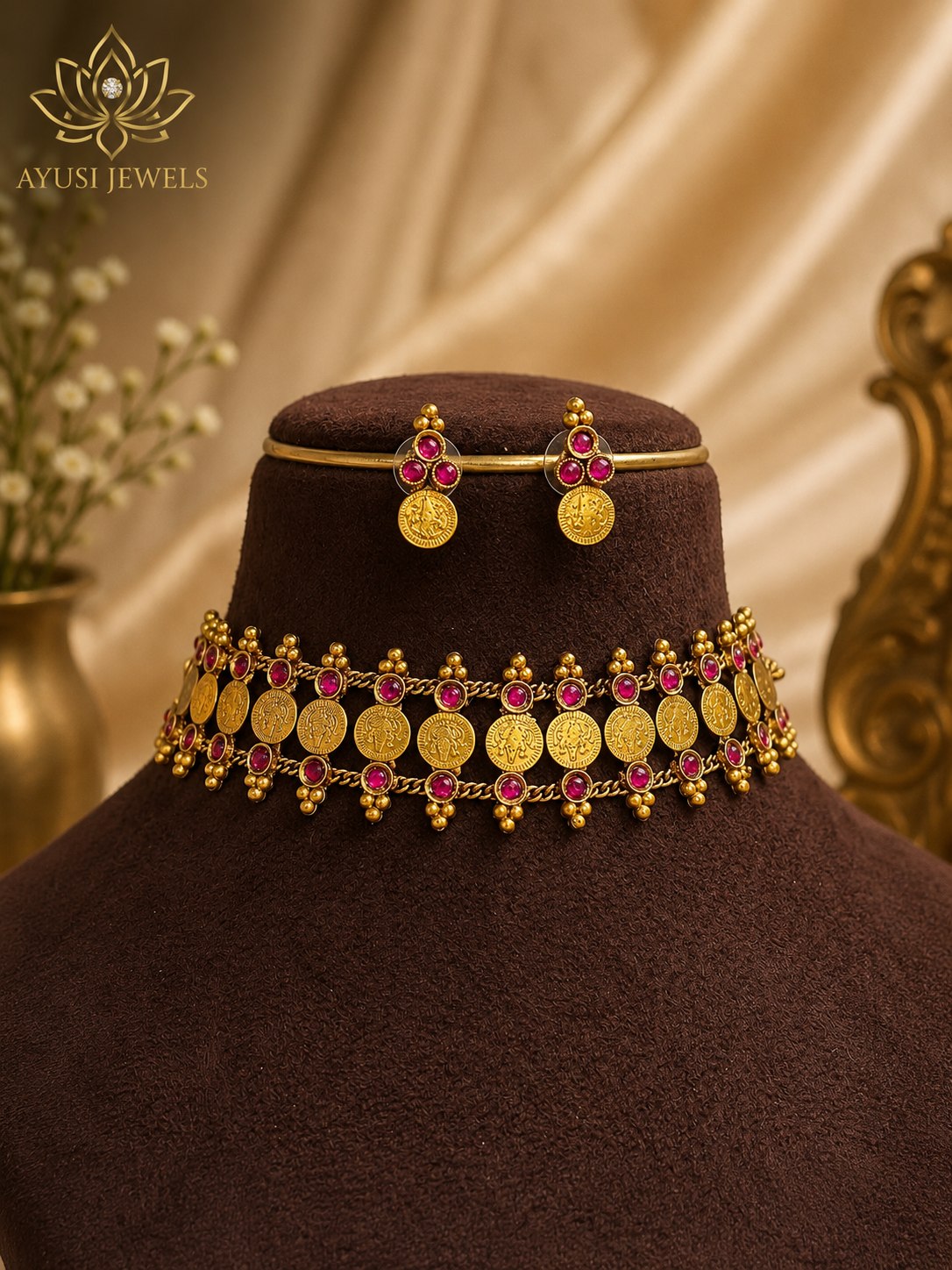 TR414 - Kashi Choker stone necklace
