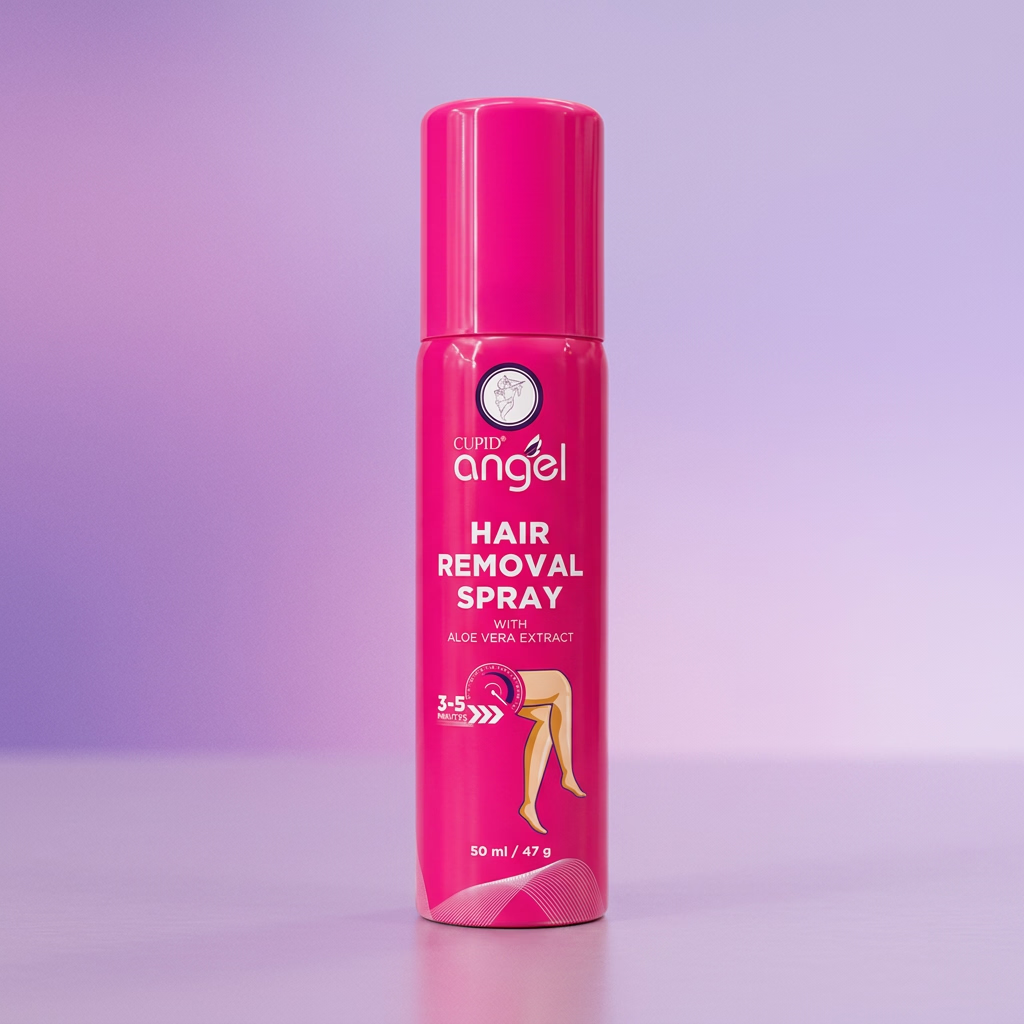 CUPID Angel Hair Removal Spray with Aloe Vera Extract Smooth Hair-Less Skin for Women Spray ( 50ml )