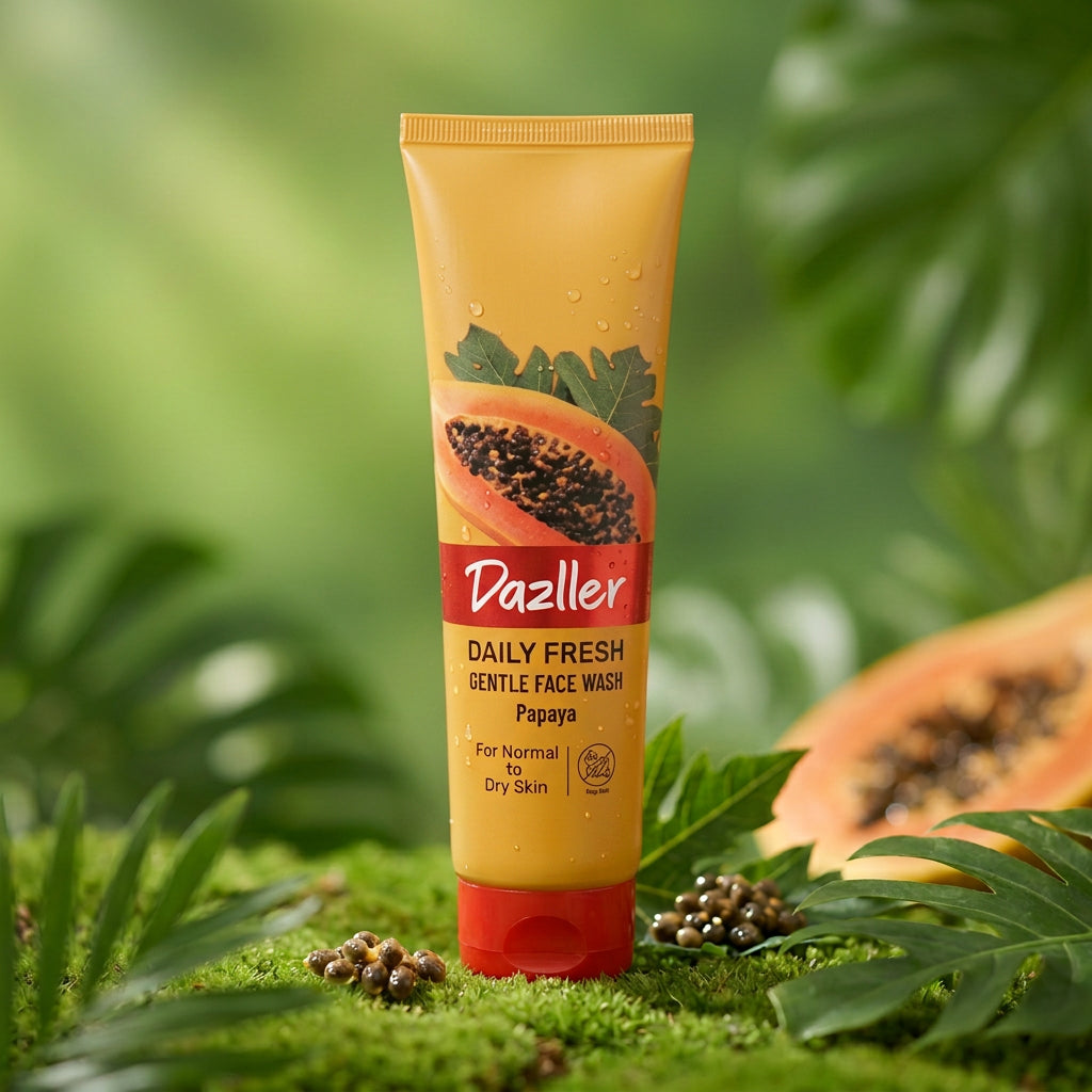 Dazller Daily Fresh Gentle Face Wash Papaya For Normal to Dry Skin ( 50g )