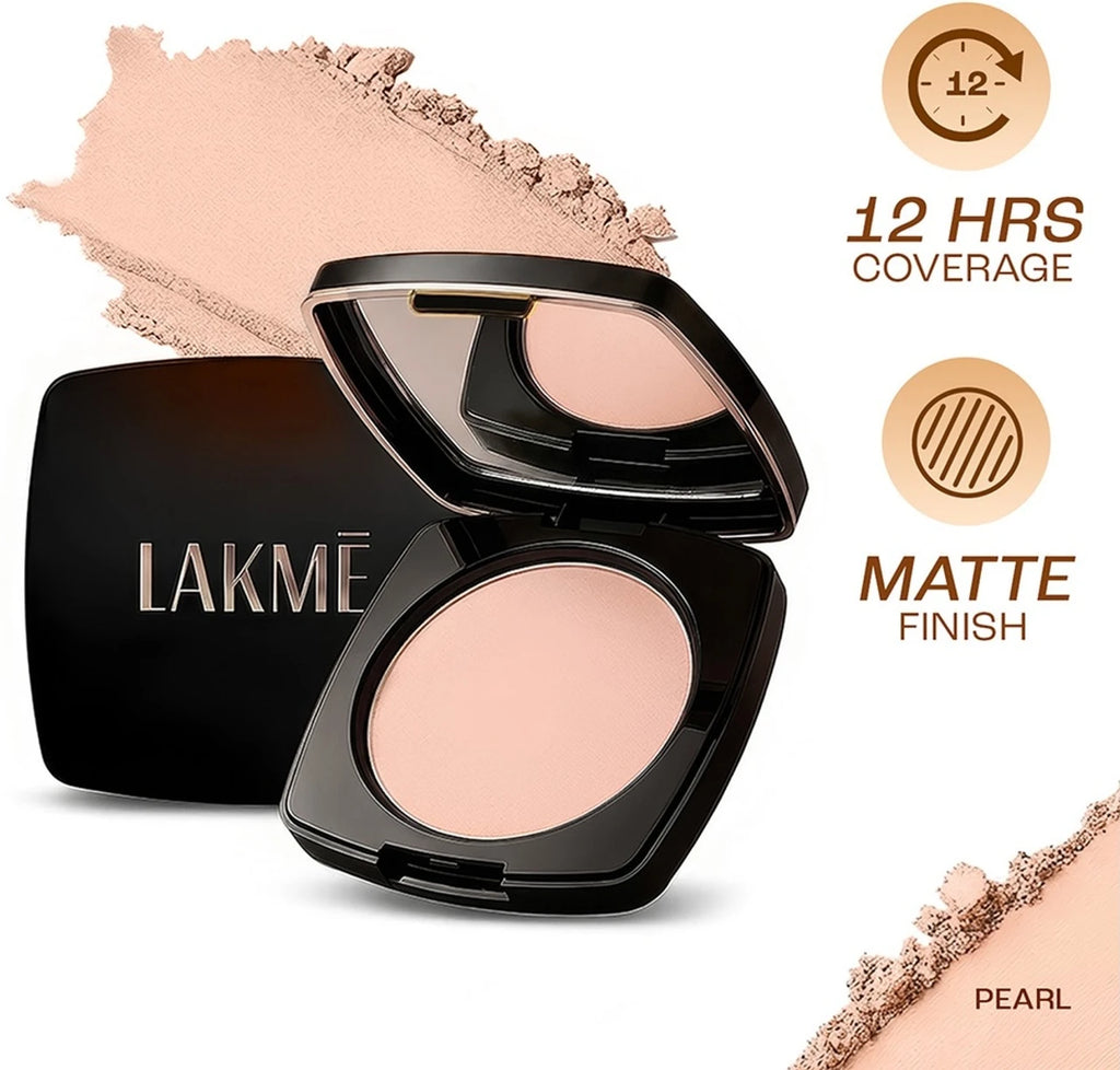 Lakme Forever Matte Compact Powder 9g ( NATURAL PEARL )