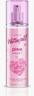 LAYER'R WOTTAGIRL! Women Pink Heart Long Lasting Body Mist - 120 ml